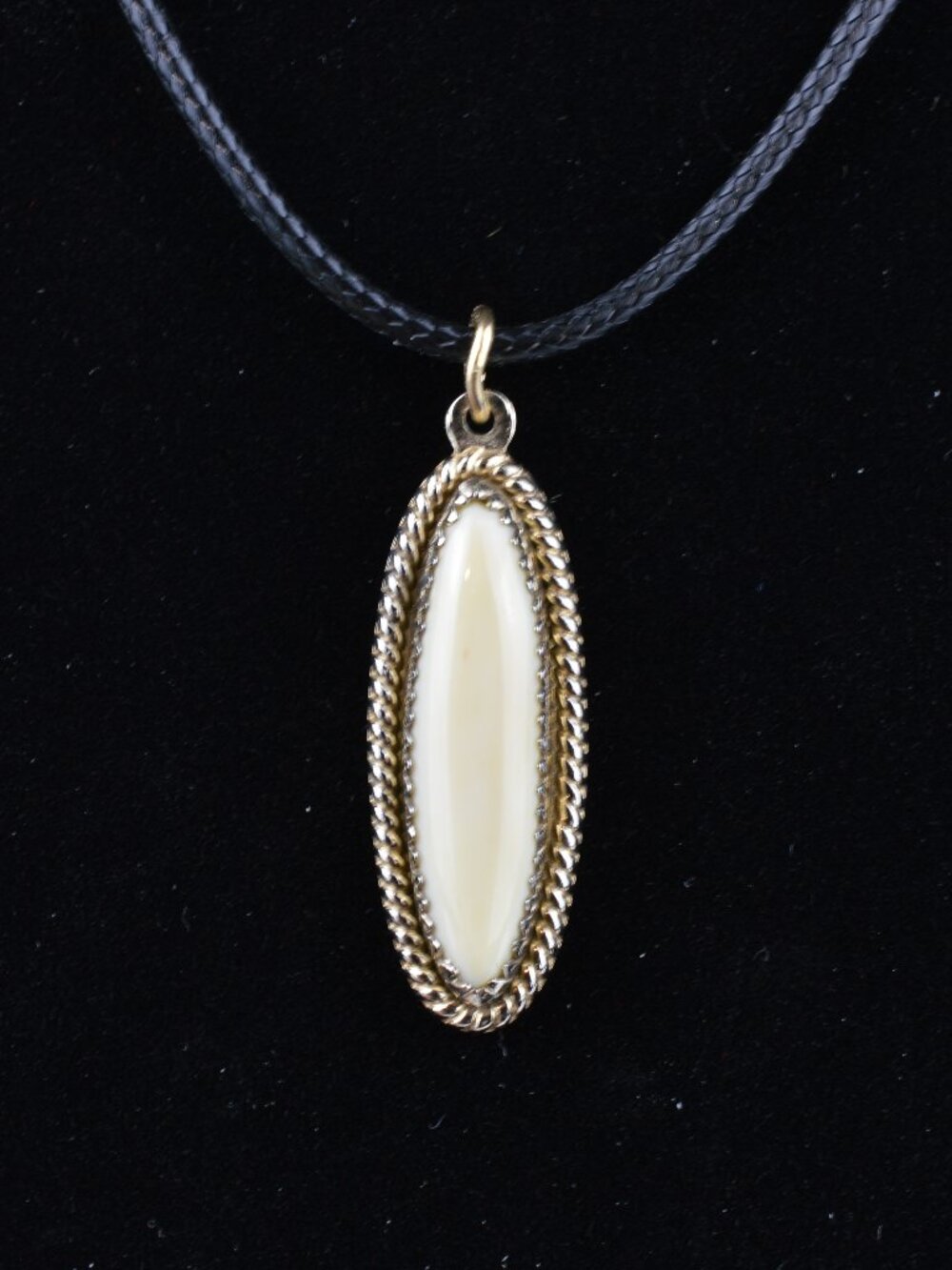 Vintage Navajo Sterling Silver Pendant Jane Yikaazba Popovitch Signed JP 1"